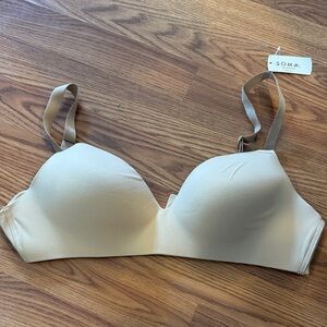 Soma Women's Tan Wireless Nursing Bra, 36D NWT